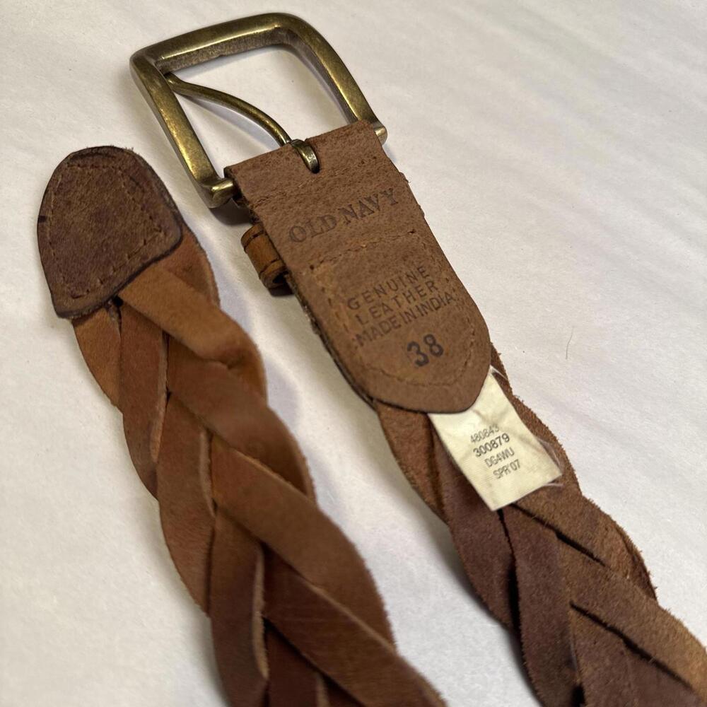 Vintage boho Braided Leather Belt size‎ 38 - Picture 6 of 6